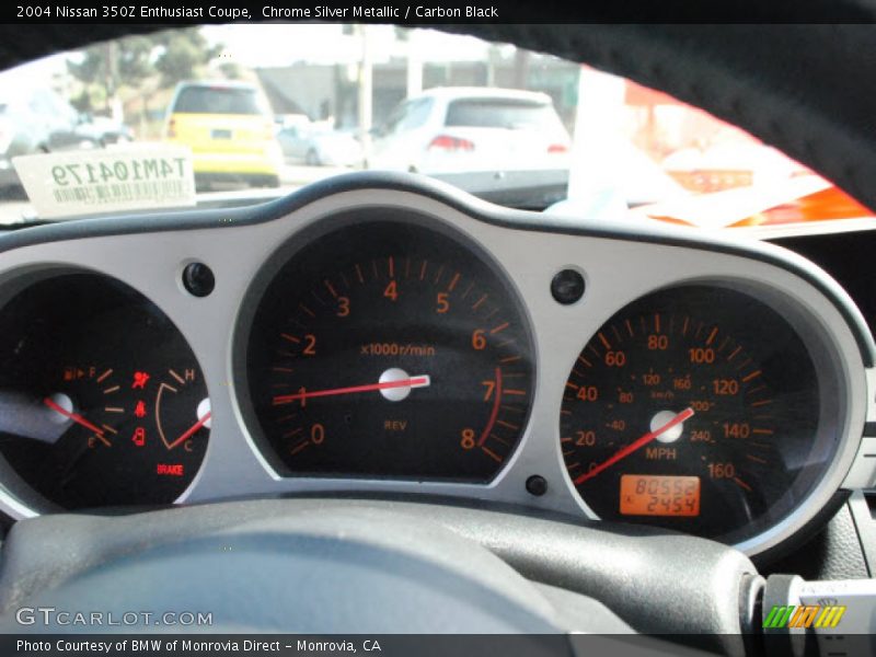 Chrome Silver Metallic / Carbon Black 2004 Nissan 350Z Enthusiast Coupe