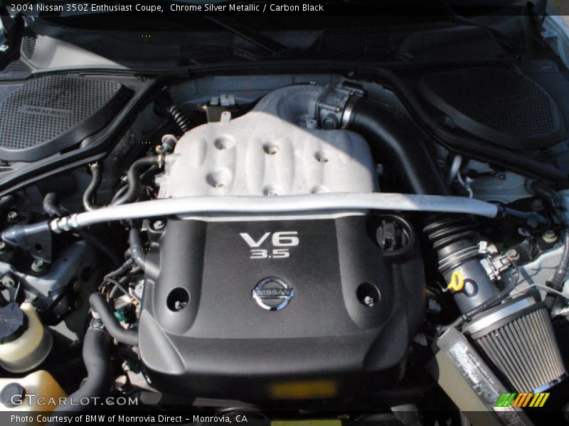 Chrome Silver Metallic / Carbon Black 2004 Nissan 350Z Enthusiast Coupe