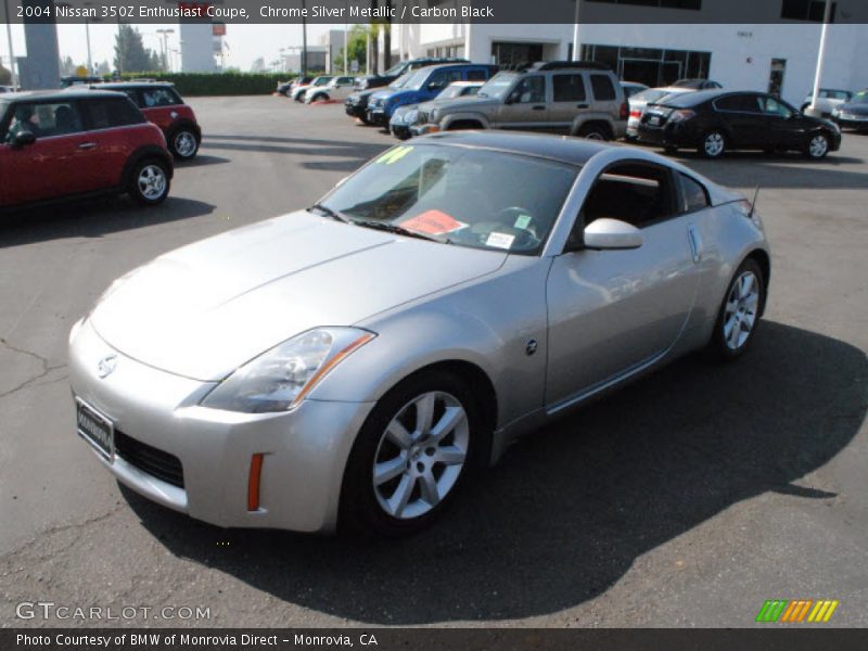 Chrome Silver Metallic / Carbon Black 2004 Nissan 350Z Enthusiast Coupe