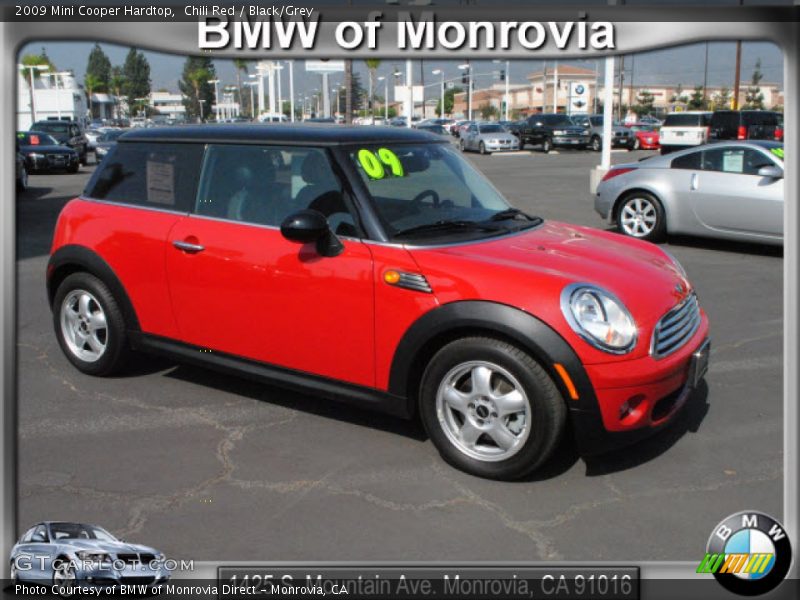 Chili Red / Black/Grey 2009 Mini Cooper Hardtop