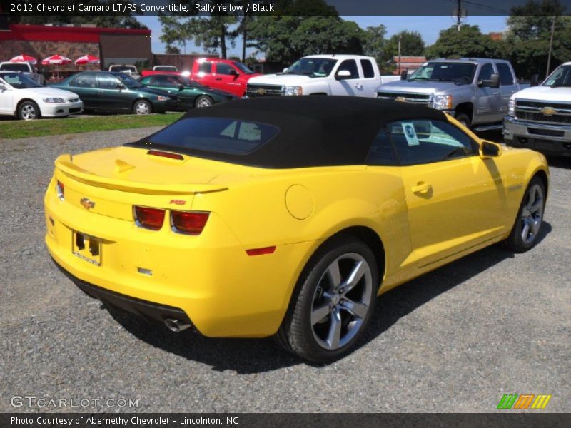 Rally Yellow / Black 2012 Chevrolet Camaro LT/RS Convertible