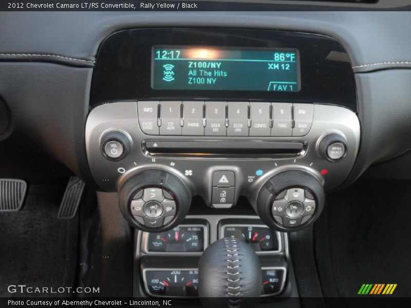 Controls of 2012 Camaro LT/RS Convertible