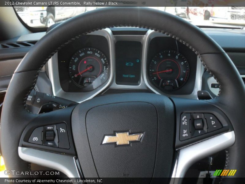 Rally Yellow / Black 2012 Chevrolet Camaro LT/RS Convertible