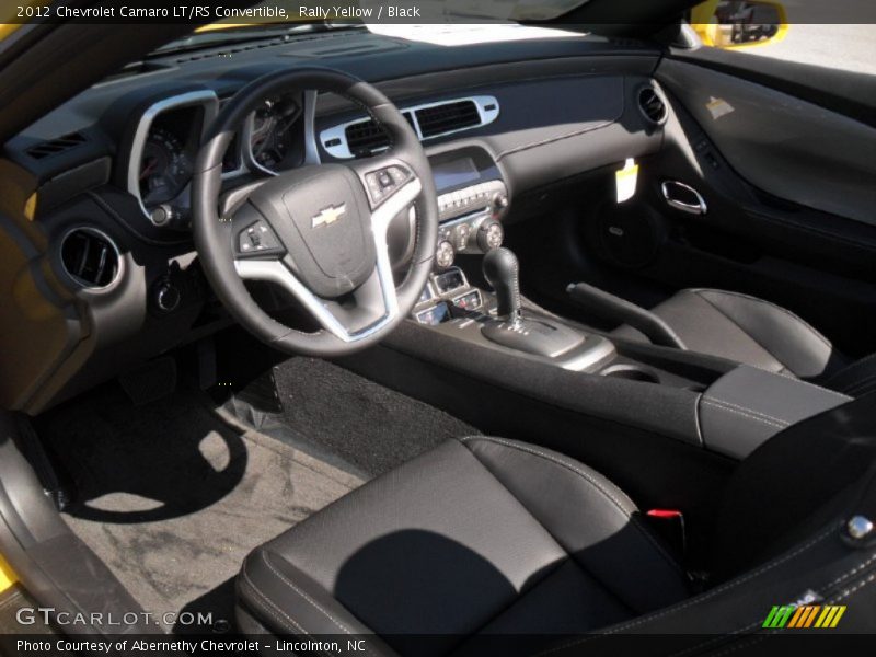 Rally Yellow / Black 2012 Chevrolet Camaro LT/RS Convertible