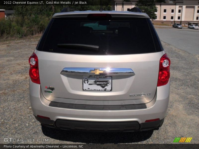 Gold Mist Metallic / Jet Black 2012 Chevrolet Equinox LT