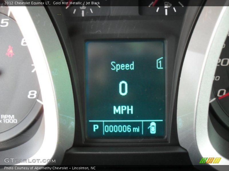 Gold Mist Metallic / Jet Black 2012 Chevrolet Equinox LT