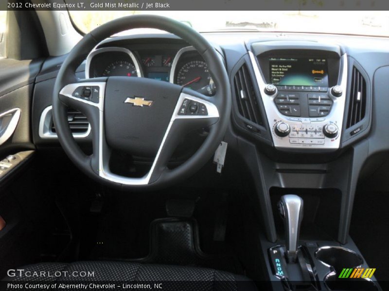 Gold Mist Metallic / Jet Black 2012 Chevrolet Equinox LT