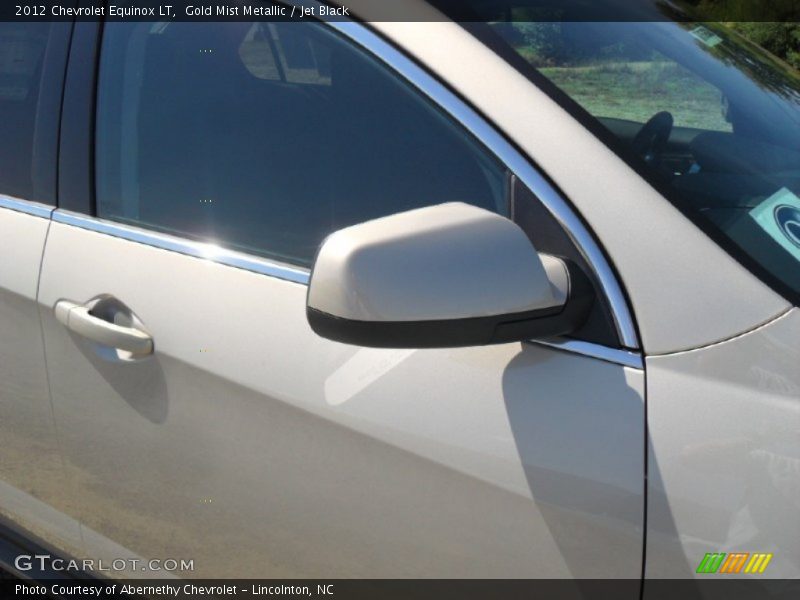 Gold Mist Metallic / Jet Black 2012 Chevrolet Equinox LT