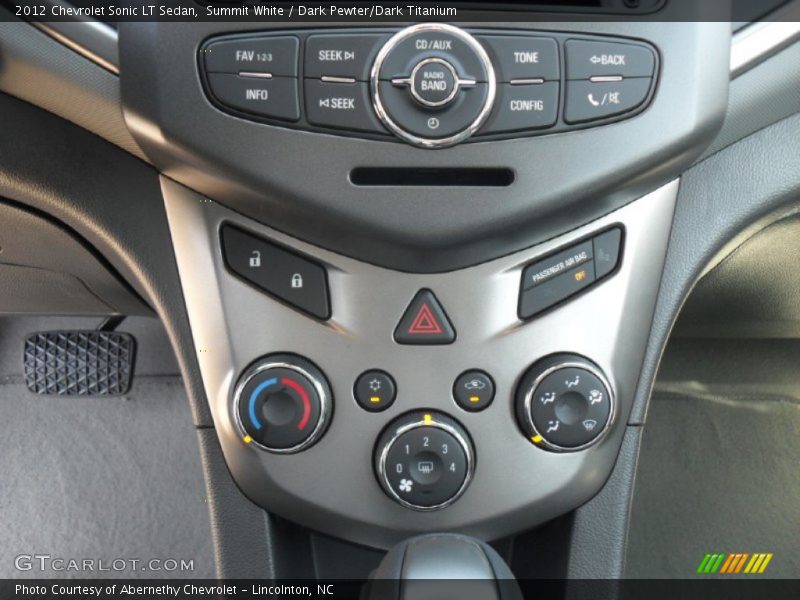 Controls of 2012 Sonic LT Sedan