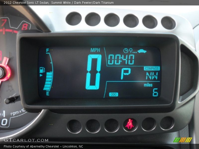  2012 Sonic LT Sedan LT Sedan Gauges