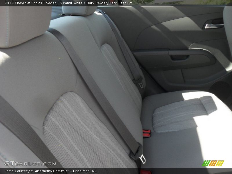 Summit White / Dark Pewter/Dark Titanium 2012 Chevrolet Sonic LT Sedan