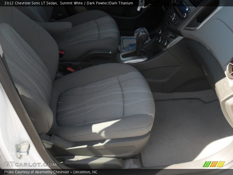  2012 Sonic LT Sedan Dark Pewter/Dark Titanium Interior