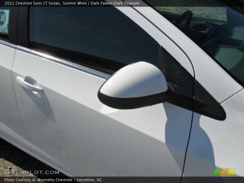 Summit White / Dark Pewter/Dark Titanium 2012 Chevrolet Sonic LT Sedan
