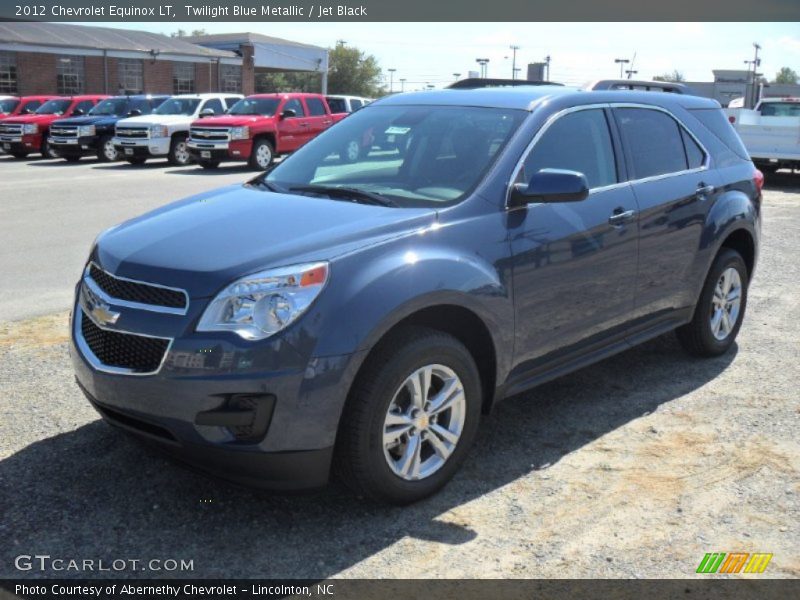 Twilight Blue Metallic / Jet Black 2012 Chevrolet Equinox LT