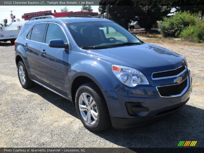 Twilight Blue Metallic / Jet Black 2012 Chevrolet Equinox LT