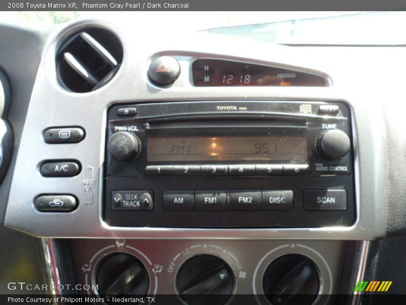 Phantom Gray Pearl / Dark Charcoal 2008 Toyota Matrix XR