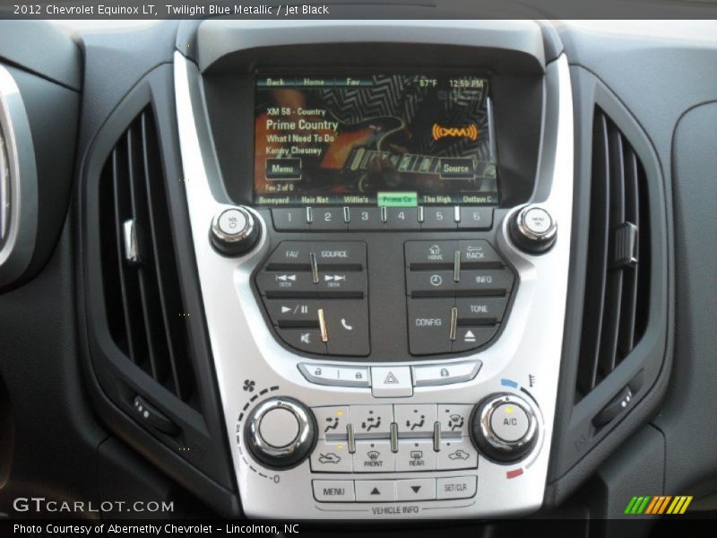 Twilight Blue Metallic / Jet Black 2012 Chevrolet Equinox LT