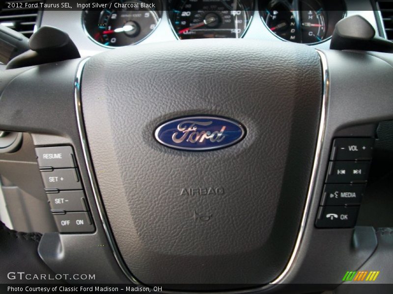 Ingot Silver / Charcoal Black 2012 Ford Taurus SEL