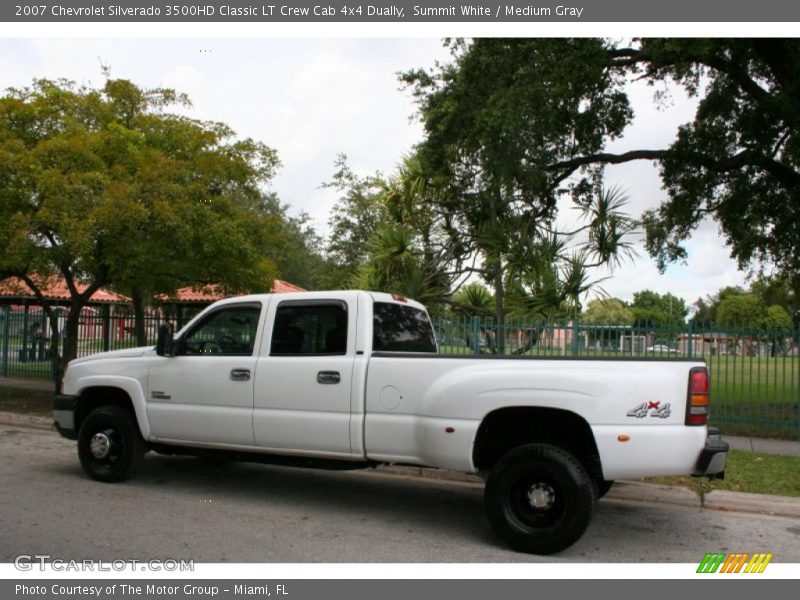Summit White / Medium Gray 2007 Chevrolet Silverado 3500HD Classic LT Crew Cab 4x4 Dually