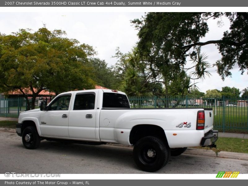 Summit White / Medium Gray 2007 Chevrolet Silverado 3500HD Classic LT Crew Cab 4x4 Dually