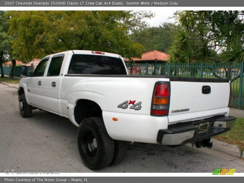 Summit White / Medium Gray 2007 Chevrolet Silverado 3500HD Classic LT Crew Cab 4x4 Dually