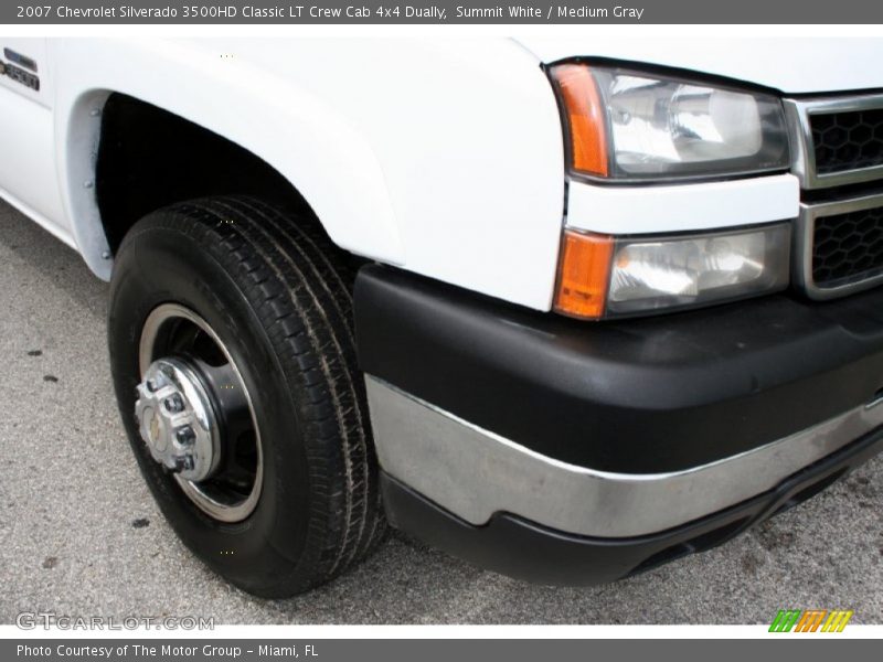 Summit White / Medium Gray 2007 Chevrolet Silverado 3500HD Classic LT Crew Cab 4x4 Dually