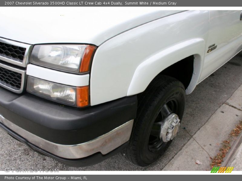 Summit White / Medium Gray 2007 Chevrolet Silverado 3500HD Classic LT Crew Cab 4x4 Dually