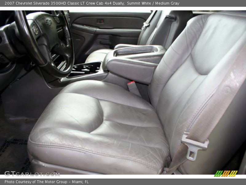 Summit White / Medium Gray 2007 Chevrolet Silverado 3500HD Classic LT Crew Cab 4x4 Dually