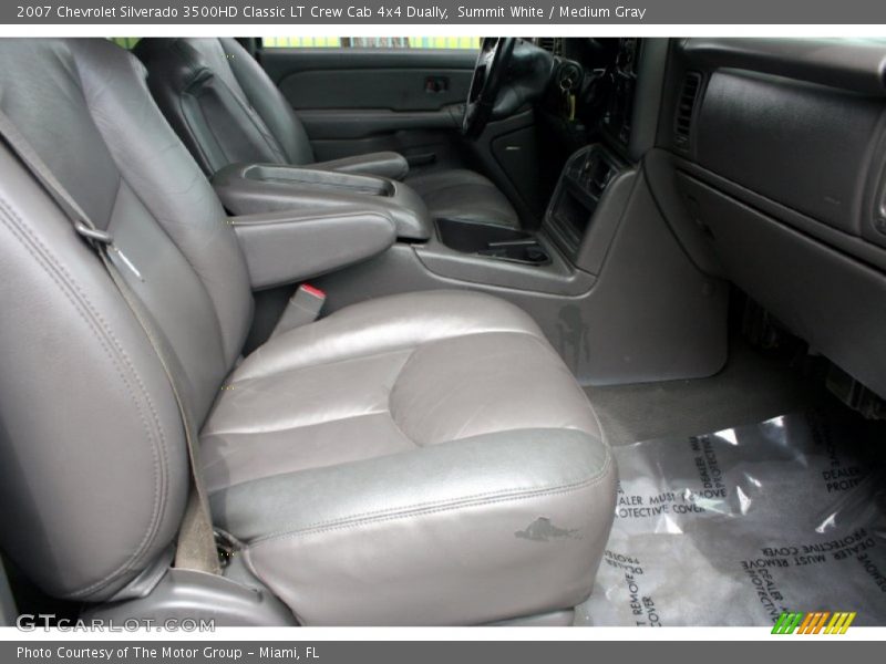 Summit White / Medium Gray 2007 Chevrolet Silverado 3500HD Classic LT Crew Cab 4x4 Dually