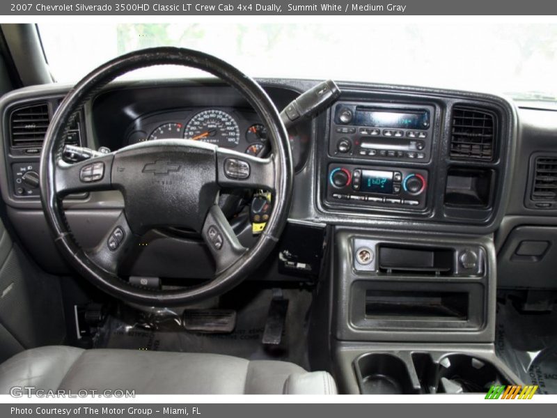 Summit White / Medium Gray 2007 Chevrolet Silverado 3500HD Classic LT Crew Cab 4x4 Dually
