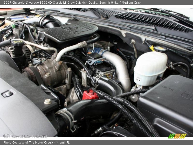 Summit White / Medium Gray 2007 Chevrolet Silverado 3500HD Classic LT Crew Cab 4x4 Dually