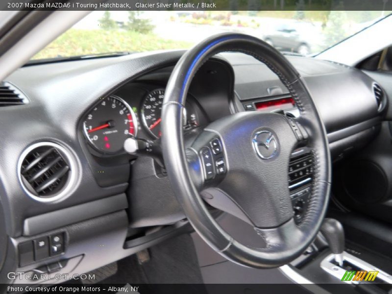 Glacier Silver Metallic / Black 2007 Mazda MAZDA6 i Touring Hatchback