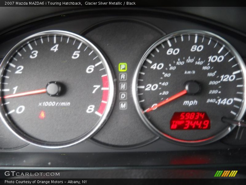 Glacier Silver Metallic / Black 2007 Mazda MAZDA6 i Touring Hatchback