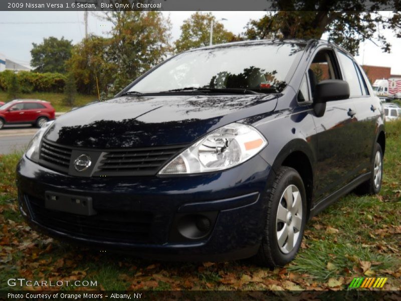 Blue Onyx / Charcoal 2009 Nissan Versa 1.6 Sedan