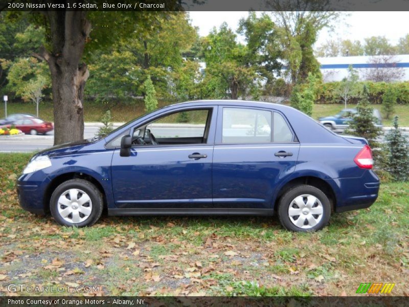 Blue Onyx / Charcoal 2009 Nissan Versa 1.6 Sedan