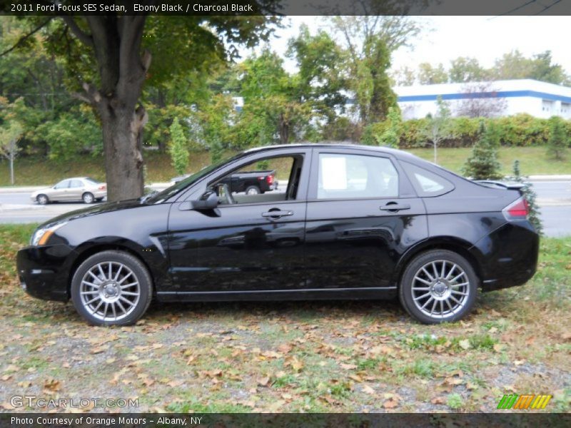 Ebony Black / Charcoal Black 2011 Ford Focus SES Sedan
