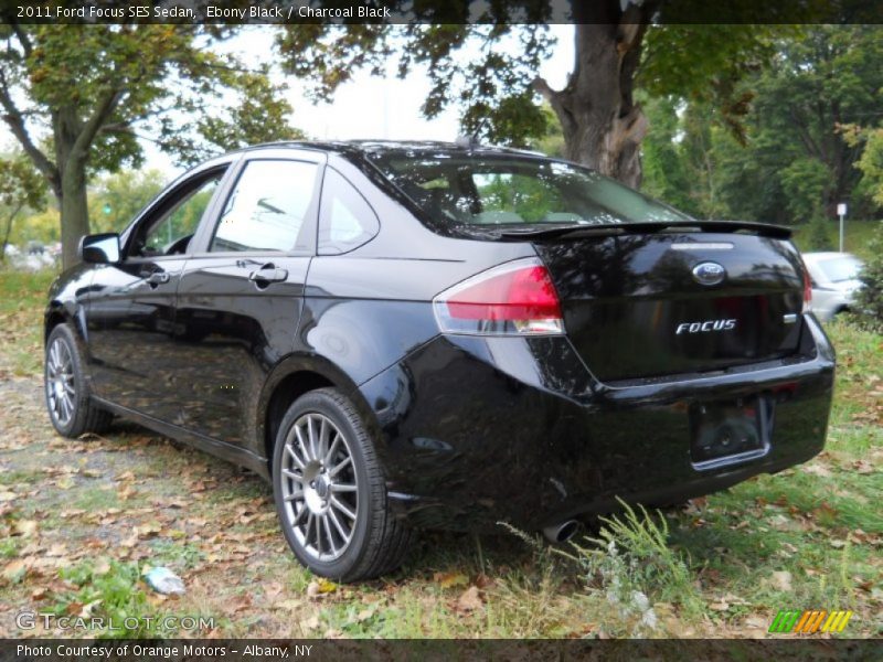 Ebony Black / Charcoal Black 2011 Ford Focus SES Sedan