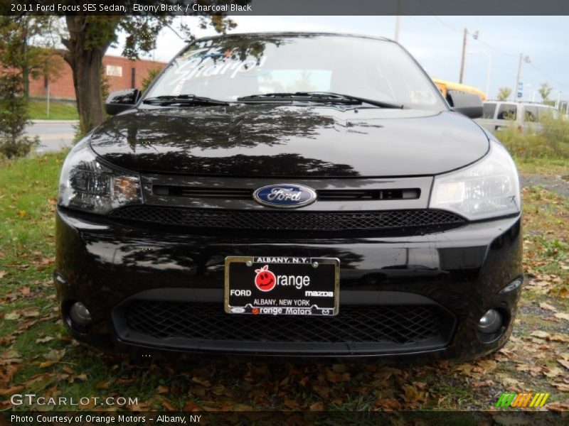 Ebony Black / Charcoal Black 2011 Ford Focus SES Sedan