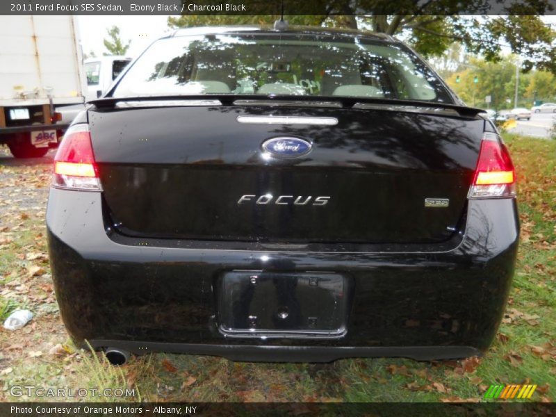 Ebony Black / Charcoal Black 2011 Ford Focus SES Sedan