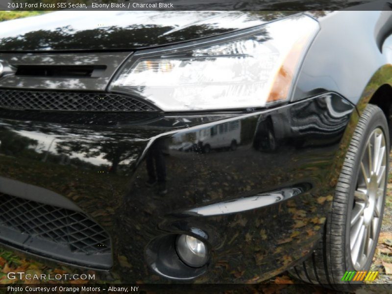 Ebony Black / Charcoal Black 2011 Ford Focus SES Sedan