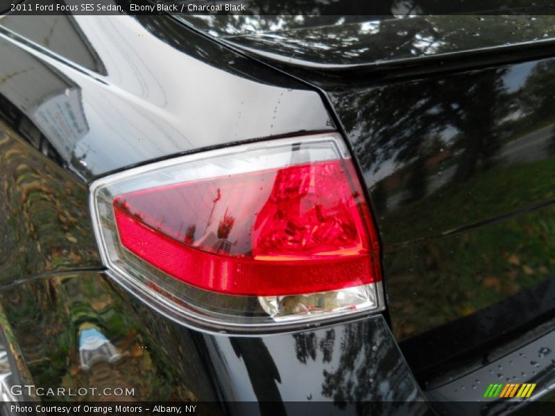 Ebony Black / Charcoal Black 2011 Ford Focus SES Sedan