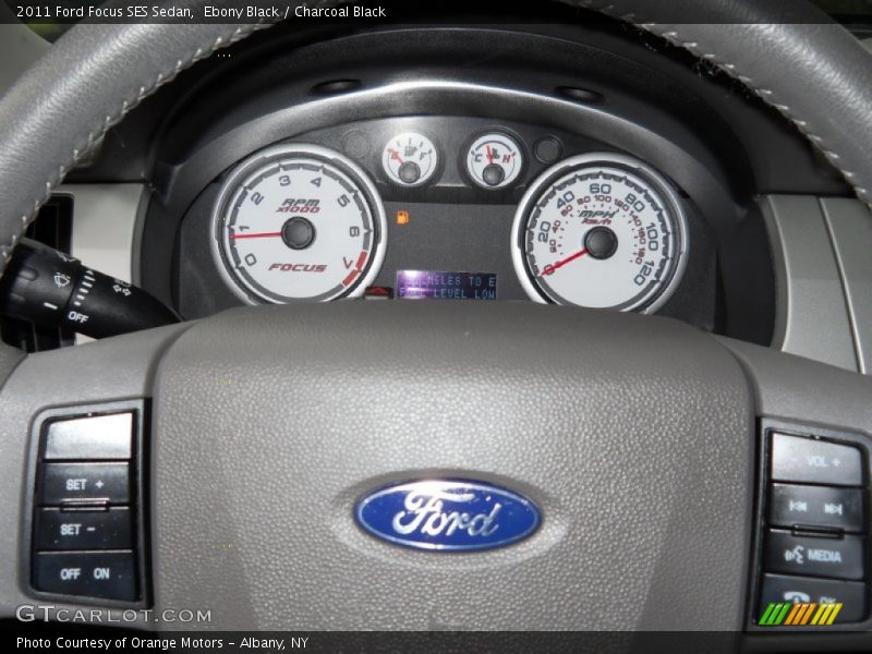 Ebony Black / Charcoal Black 2011 Ford Focus SES Sedan