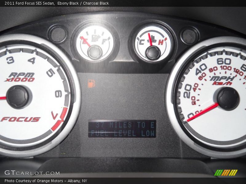 Ebony Black / Charcoal Black 2011 Ford Focus SES Sedan