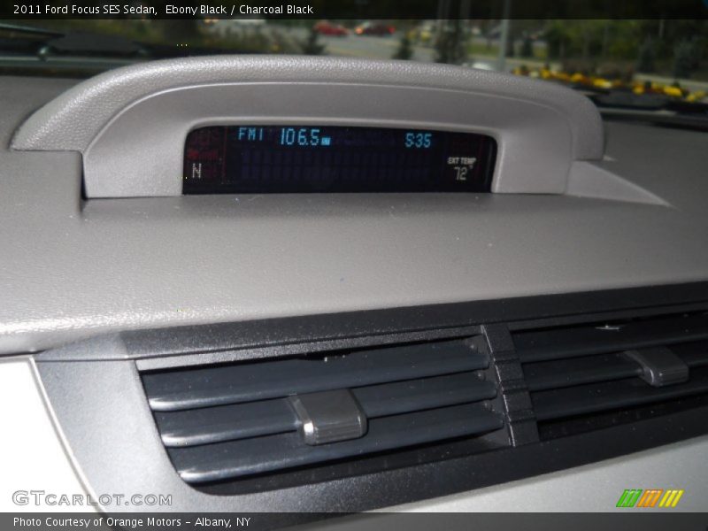 Ebony Black / Charcoal Black 2011 Ford Focus SES Sedan