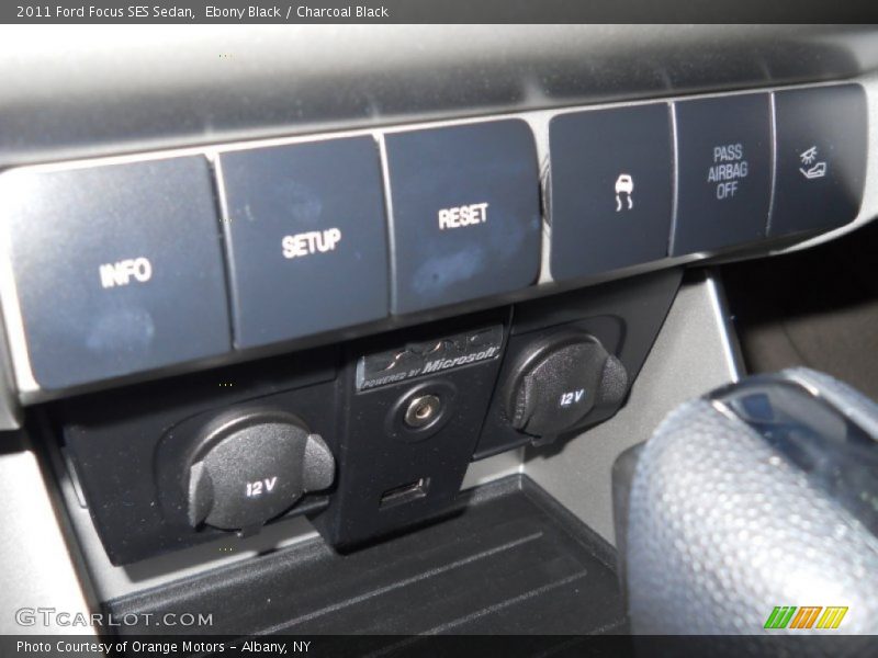 Ebony Black / Charcoal Black 2011 Ford Focus SES Sedan
