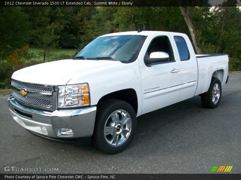 Summit White / Ebony 2012 Chevrolet Silverado 1500 LT Extended Cab