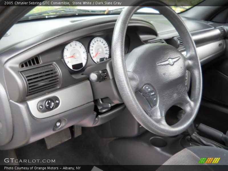 Stone White / Dark Slate Gray 2005 Chrysler Sebring GTC Convertible