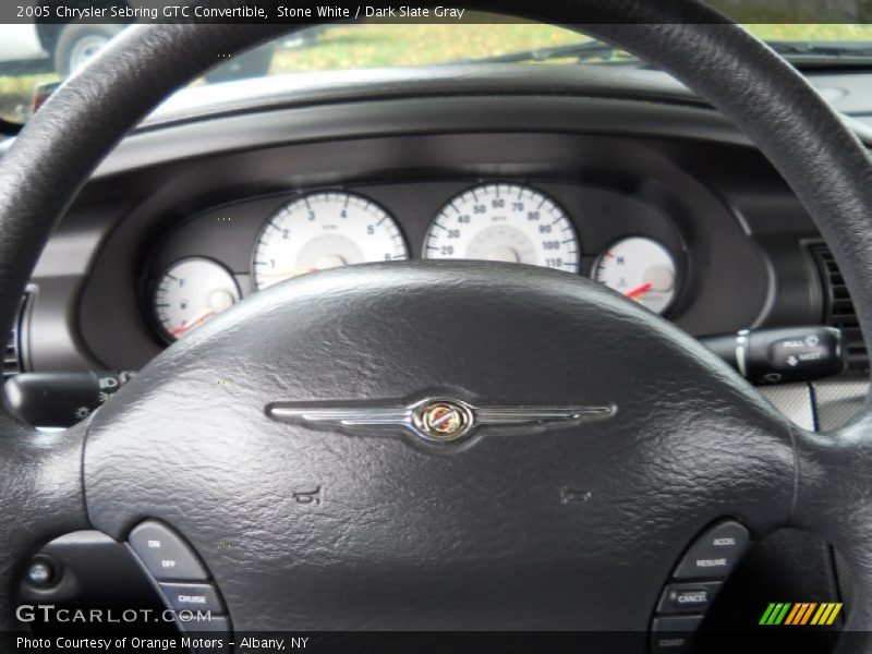 Stone White / Dark Slate Gray 2005 Chrysler Sebring GTC Convertible