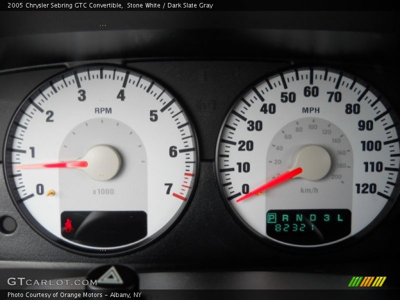 Stone White / Dark Slate Gray 2005 Chrysler Sebring GTC Convertible