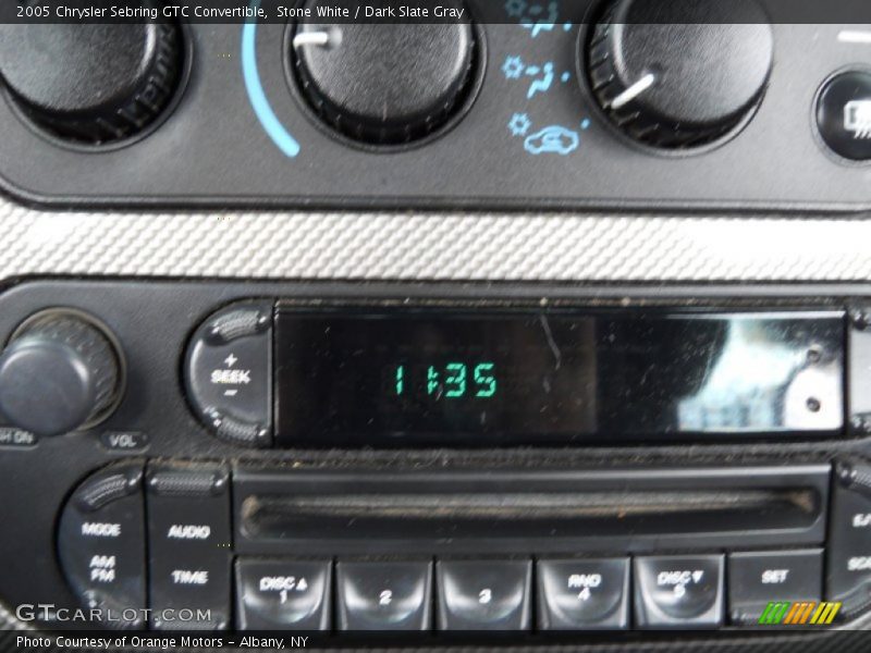 Stone White / Dark Slate Gray 2005 Chrysler Sebring GTC Convertible